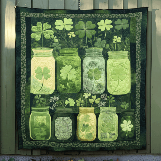 Jar of Luck Quilted Blanket