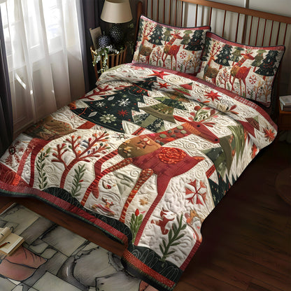 Jingle Bell Joy 3-Piece Quilted Bedding Set