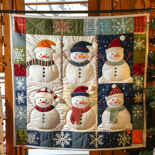 Jolly Gnomes Quilted Blanket