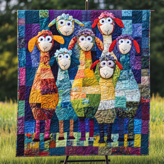 Jolly Farm Frolic Quilted Blanket