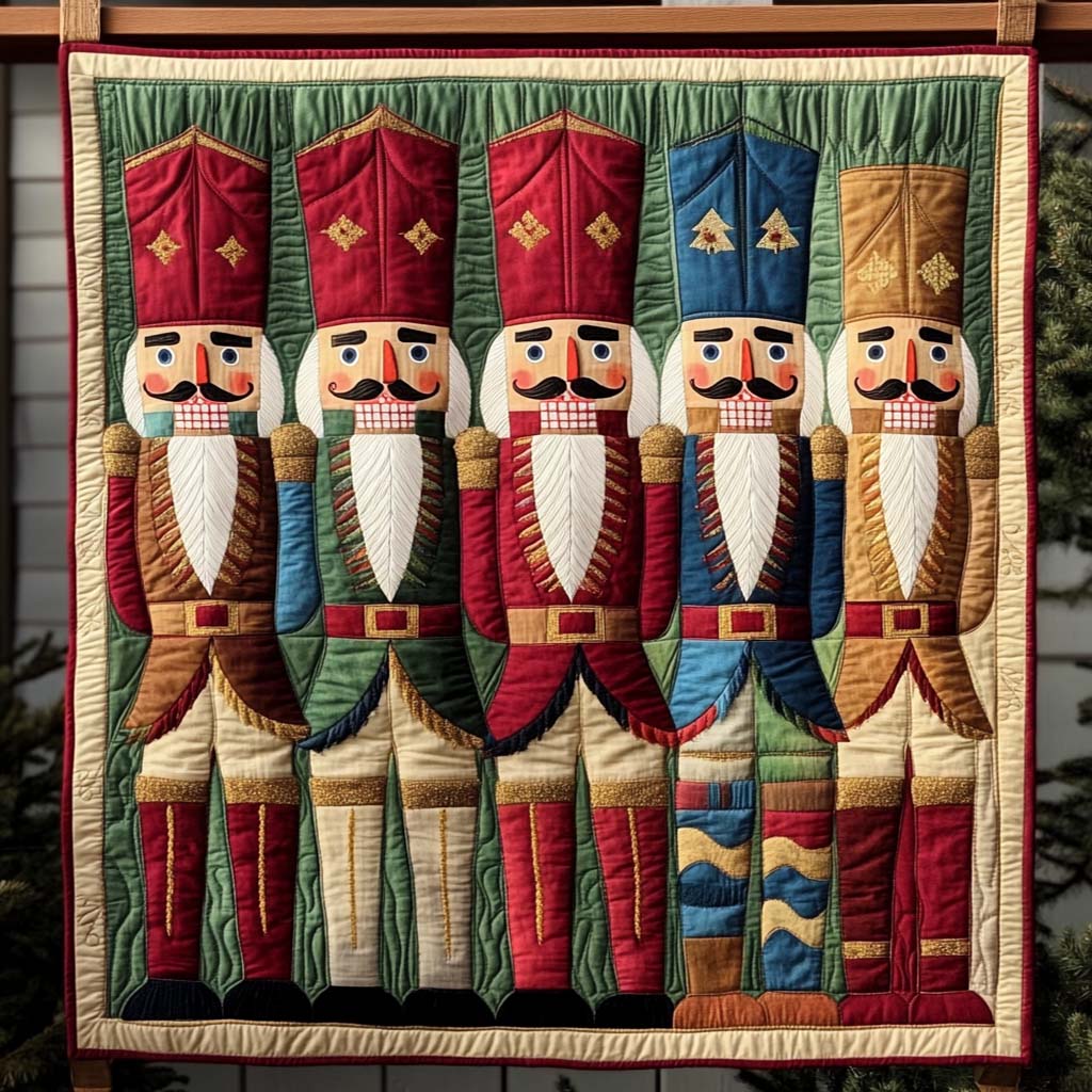 Joyful Soldier Quilted Blanket