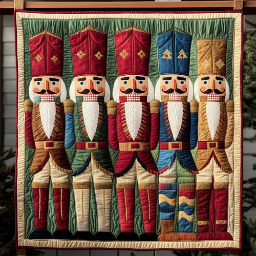 Joyful Soldier Quilted Blanket