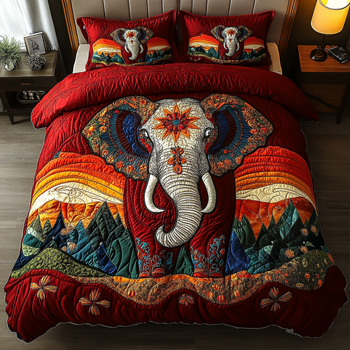 Jungle Giant 3-Piece Quilted Bedding Set