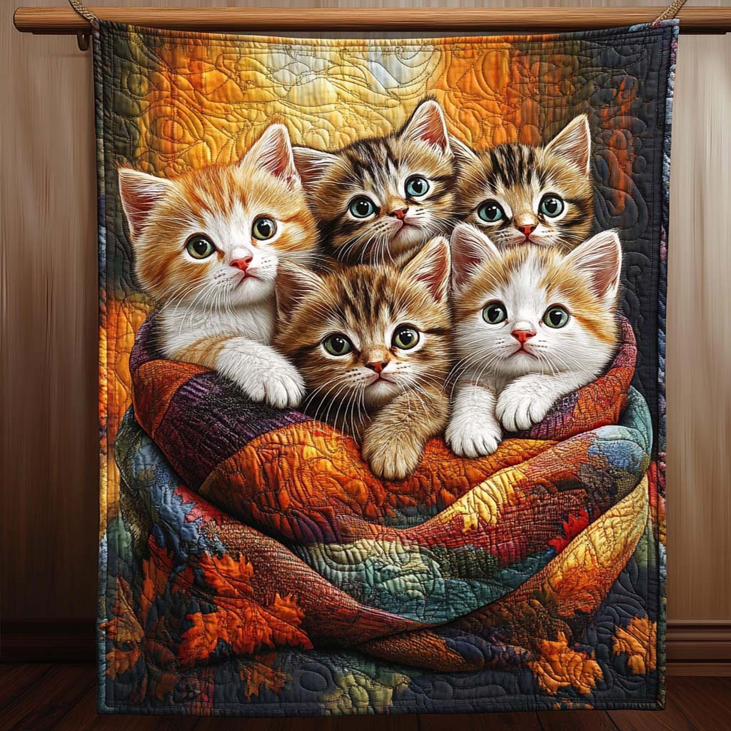 Kitten Bundle Quilted Blanket