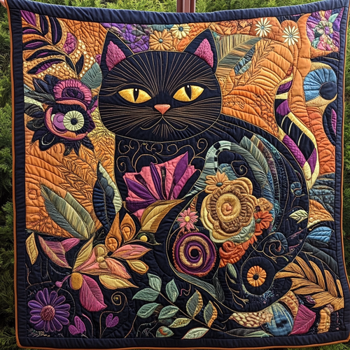 Kitty Cuddles Quilted Blanket