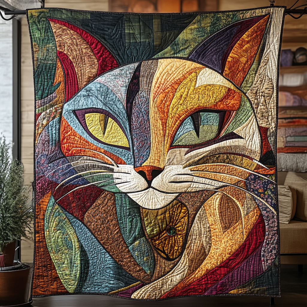 Kitty Kingdom Quilted Blanket