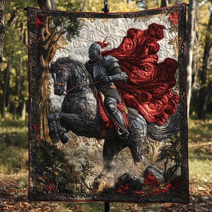 Knight Charge Quilted Blanket