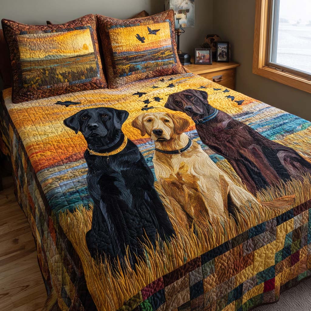 Lab Pursuit 3-Piece Quilted Bedding Set