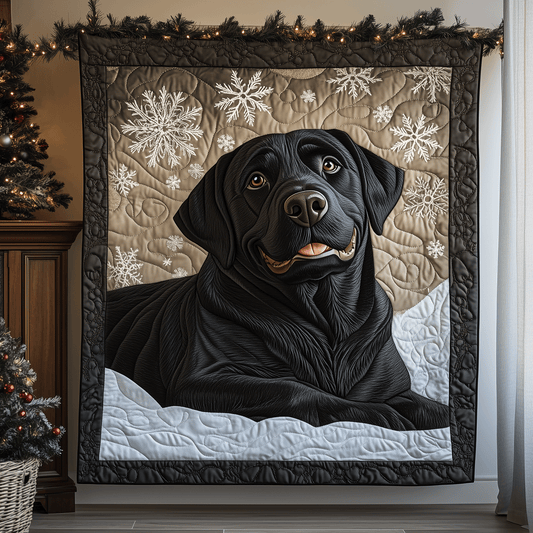 Lab Winter Bliss Quilted Blanket