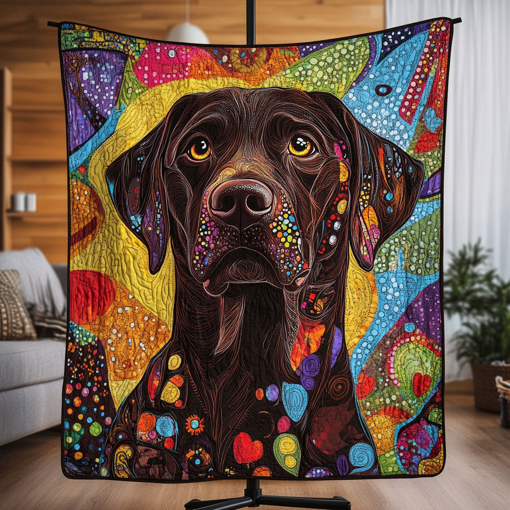 Labrador Delight Quilted Blanket