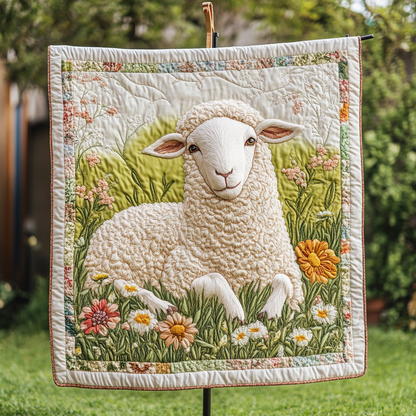 Lamb Haven Quilted Blanket