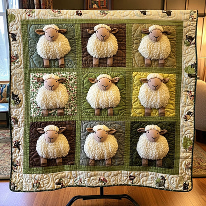 Lamb Love Quilted Blanket