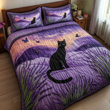 Lavender Lurker 3-Piece Quilted Bedding Set