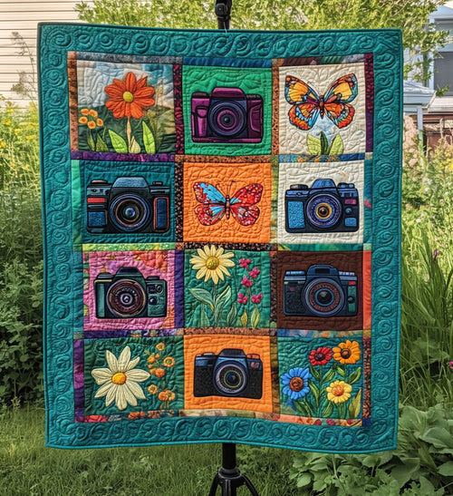 Lens of Life Quilted Blanket