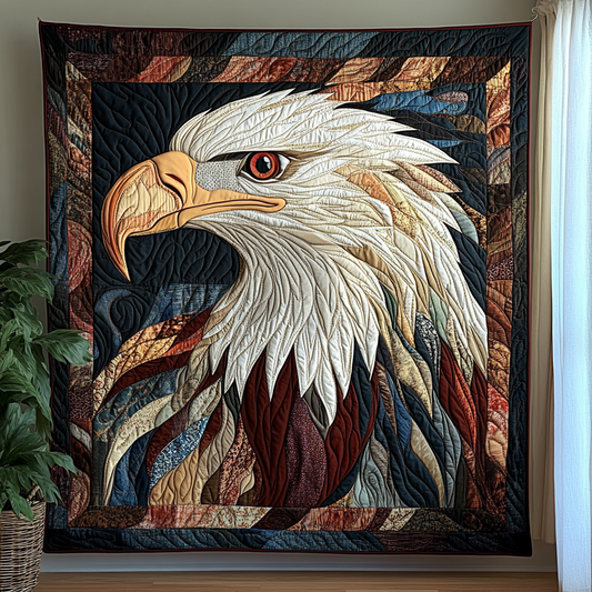 Liberty Feathers Quilted Blanket