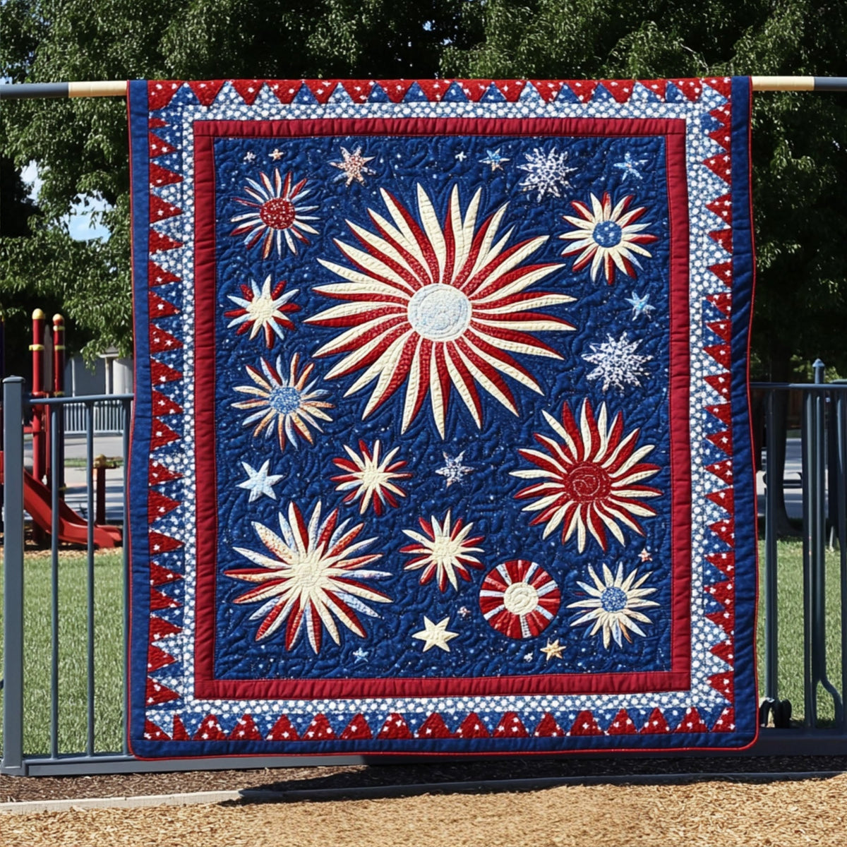 Liberty Lights Quilted Blanket