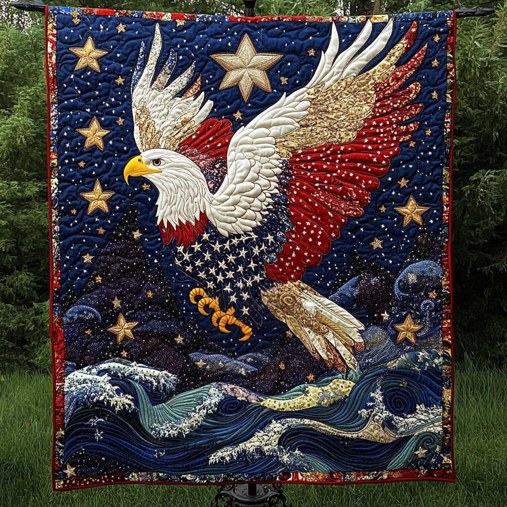 Liberty Wings Quilted Blanket
