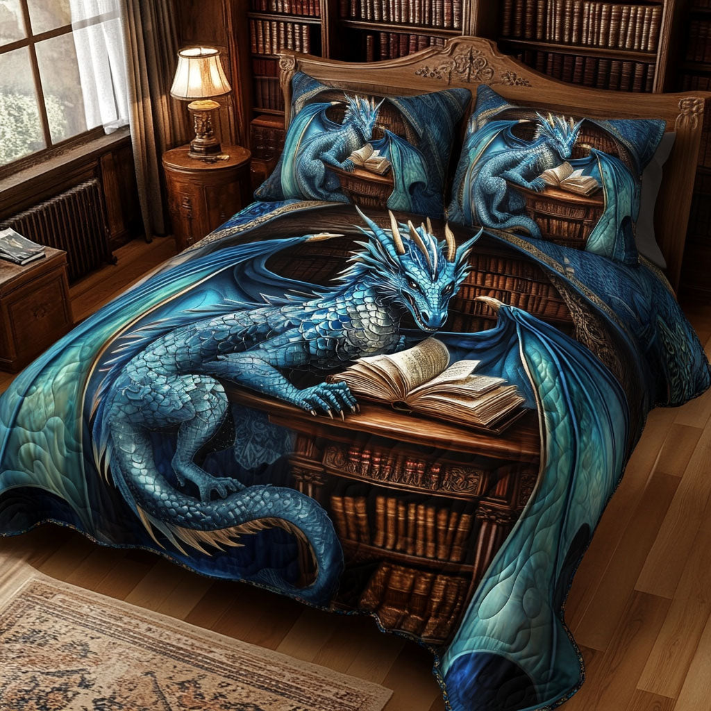 Library Sentinel 3-Piece Quilted Bedding Set