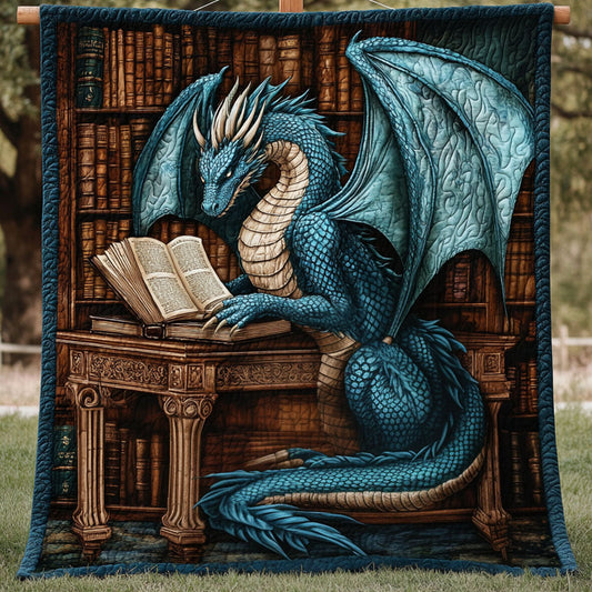 Library of Legends Quilted Blanket