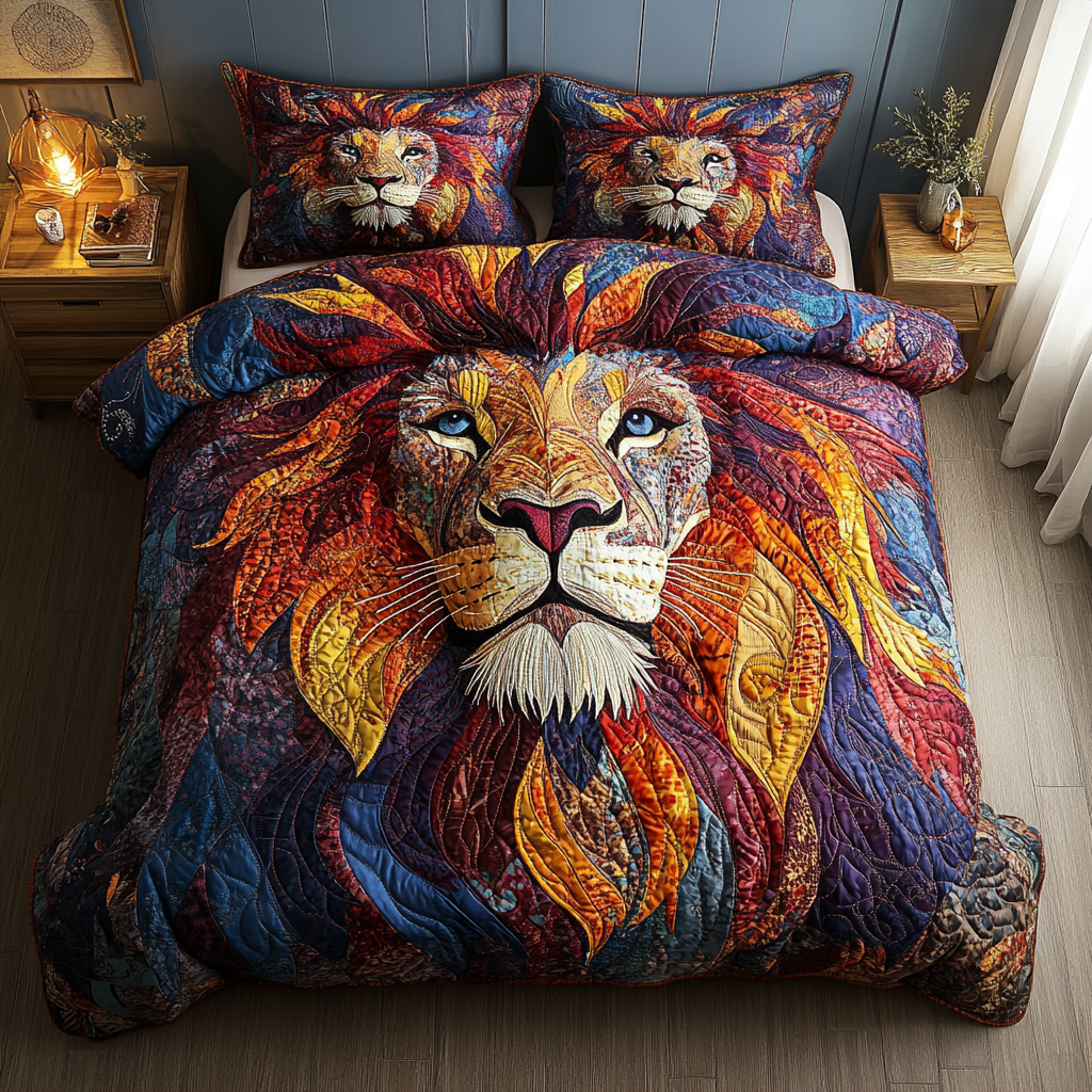 Lionheart Legacy 3-Piece Quilted Bedding Set