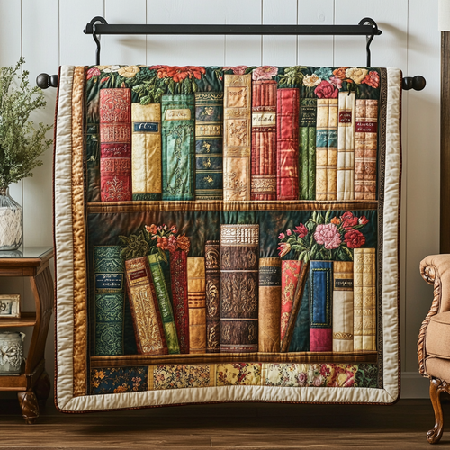 Literary Haven Quilted Blanket