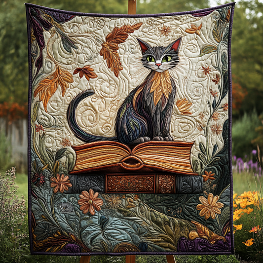 Literary Paws Quilted Blanket