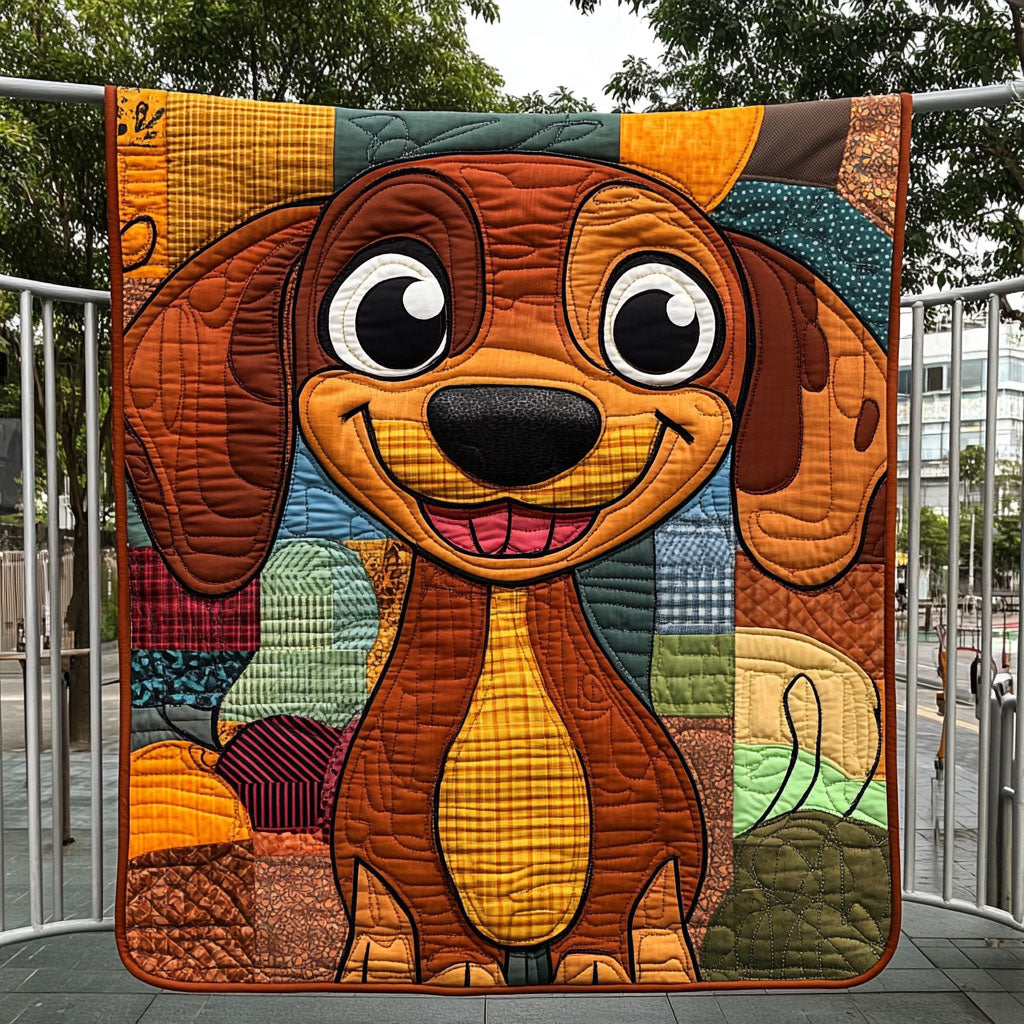 Little Tail Wag Quilted Blanket