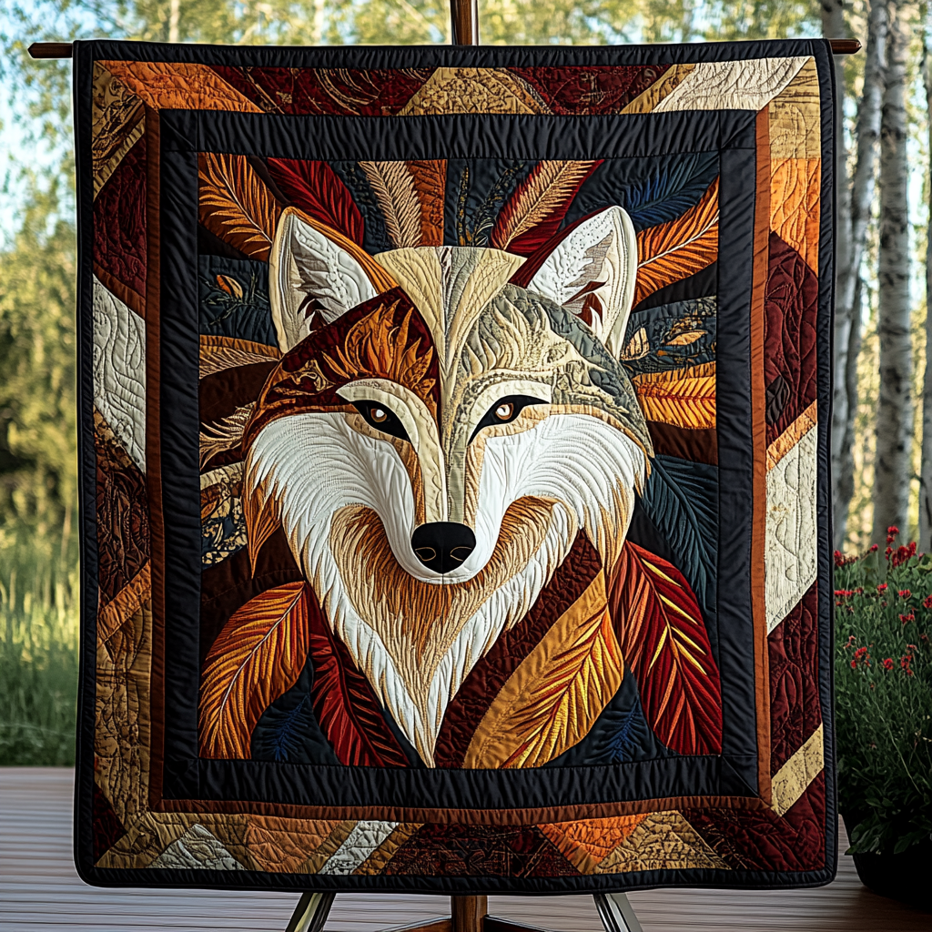 Lone Guardian Quilted Blanket