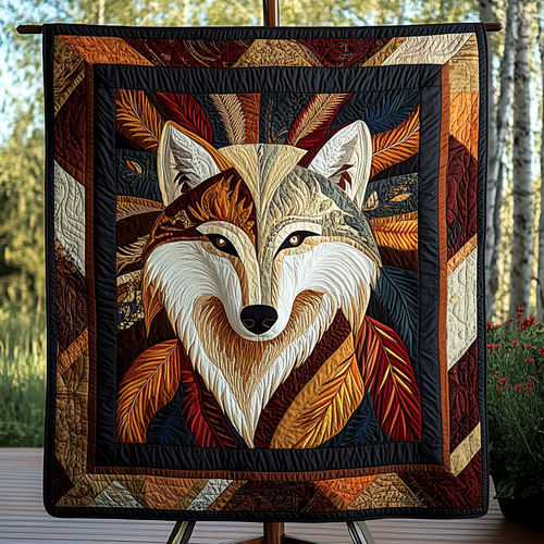 Lone Guardian Quilted Blanket