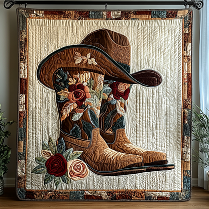 Lone Star Boots Quilted Blanket