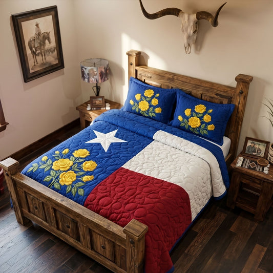 Lone State 3-Piece Quilted Bedding Set