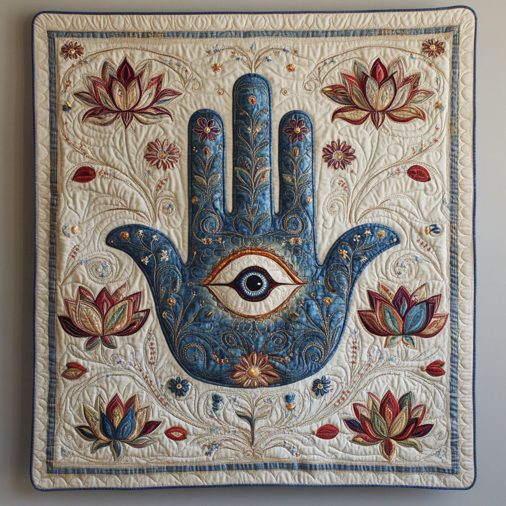 Lotus Peacekeeper Quilted Blanket