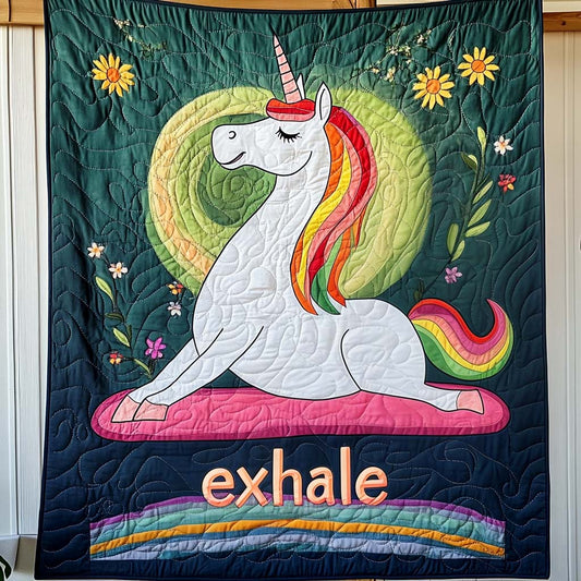 Lotus Spirit Quilted Blanket