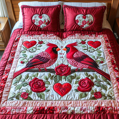 Love Unleashed 3-Piece Quilted Bedding Set
