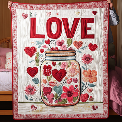 Love Symphony Quilted Blanket