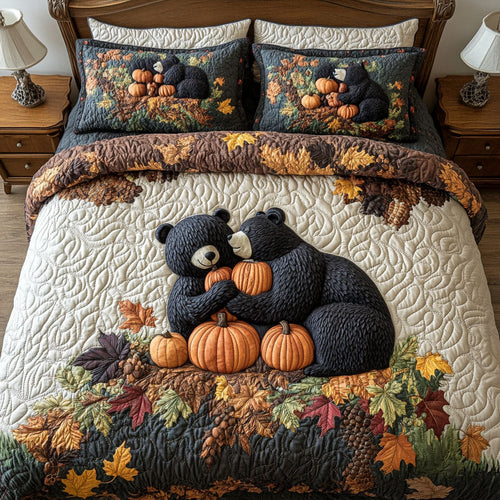 Love in Autumn Splendor 3-Piece Quilted Bedding Set
