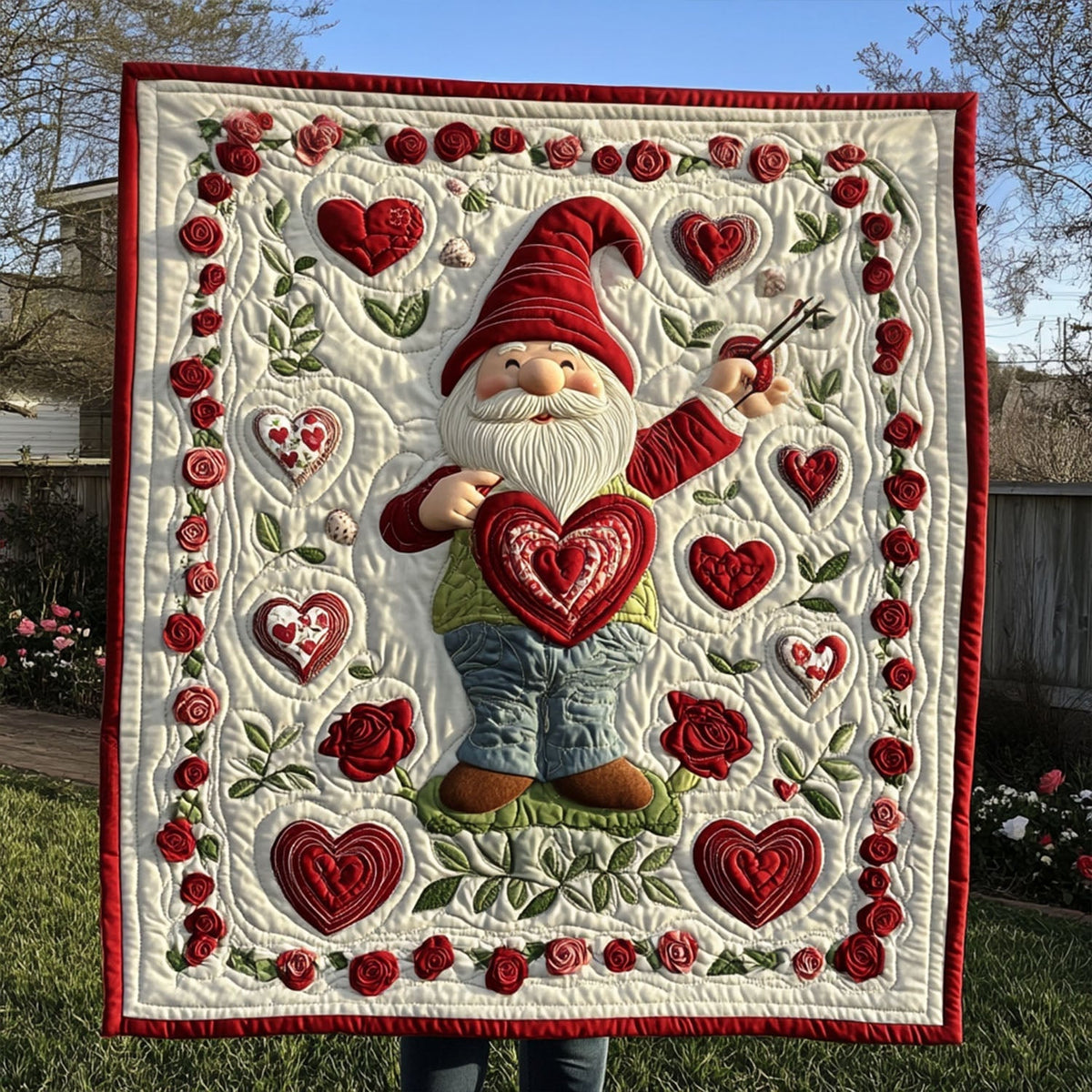 Loving Heart Quilted Blanket