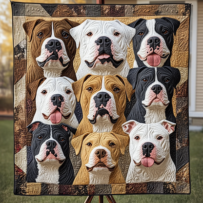 Loyal Faces Quilted Blanket