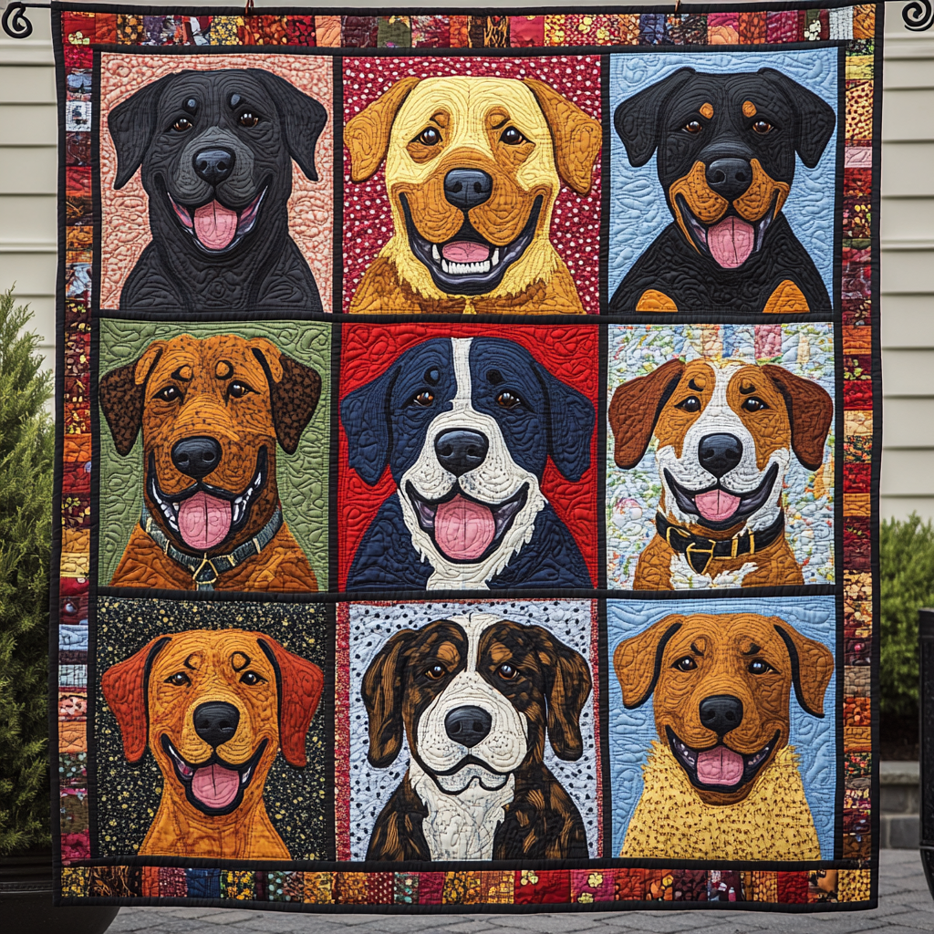 Loyal Protector Quilted Blanket