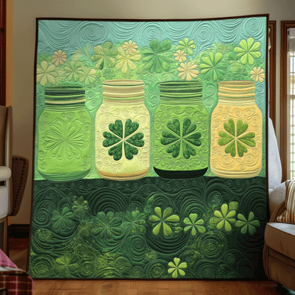 Lucky Jar Quilted Blanket