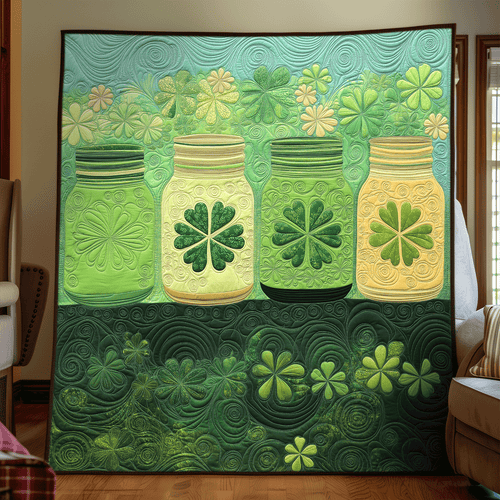 Lucky Jar Quilted Blanket