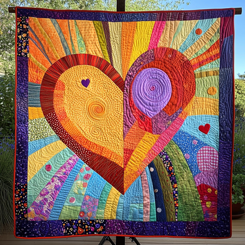 Luminous Glow Quilted Blanket