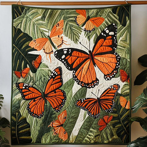 Luminous Wings Quilted Blanket