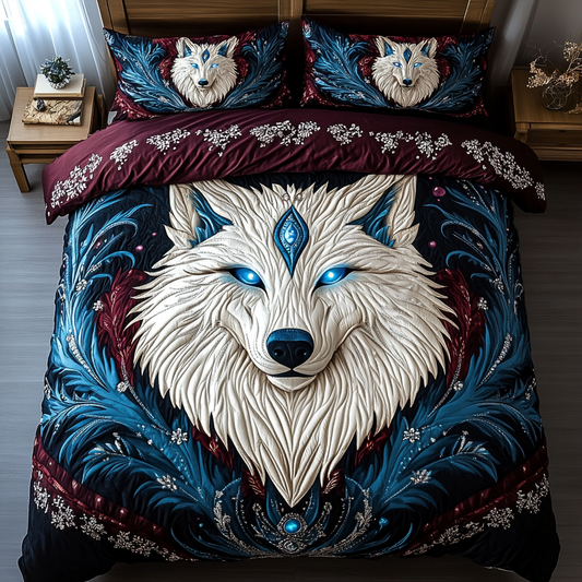 Lunar Frost 3-Piece Quilted Bedding Set