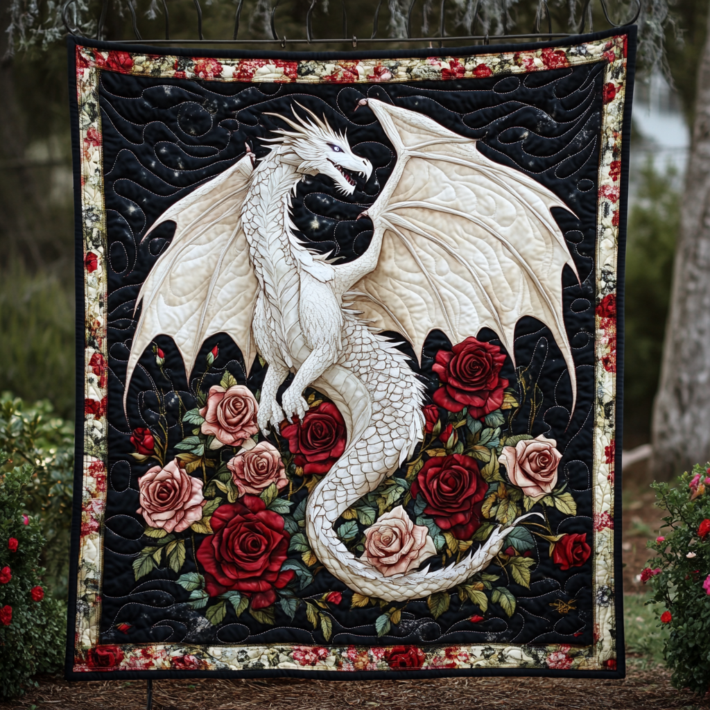Lunar Scales Quilted Blanket