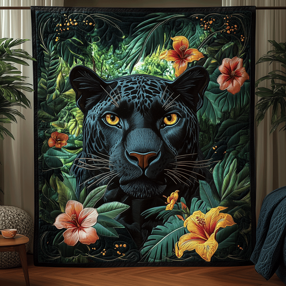 Lush Panther Quilted Blanket