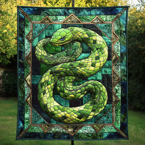 Lush Python Quilted Blanket