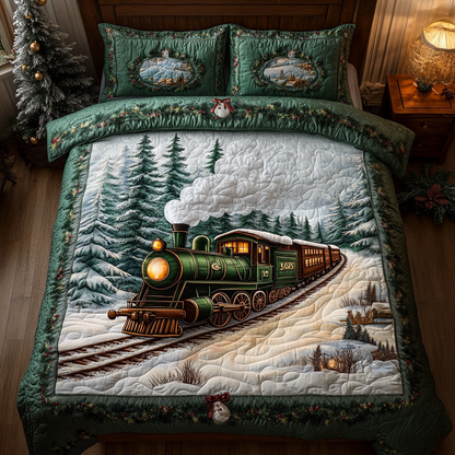 Magic Rails 3-Piece Quilted Bedding Set