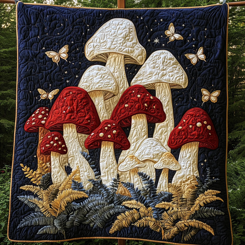 Magic Spore Quilted Blanket