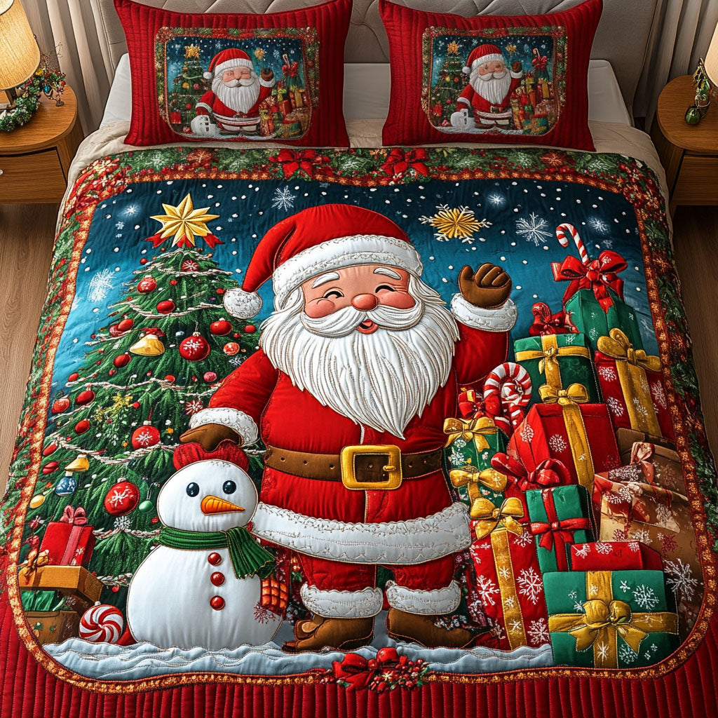 Magical Snow 3-Piece Quilted Bedding Set